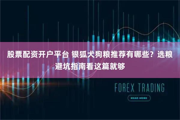 股票配资开户平台 银狐犬狗粮推荐有哪些？选粮避坑指南看这篇就够